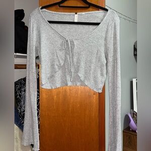 Grey Pacsun Cropped Sweater